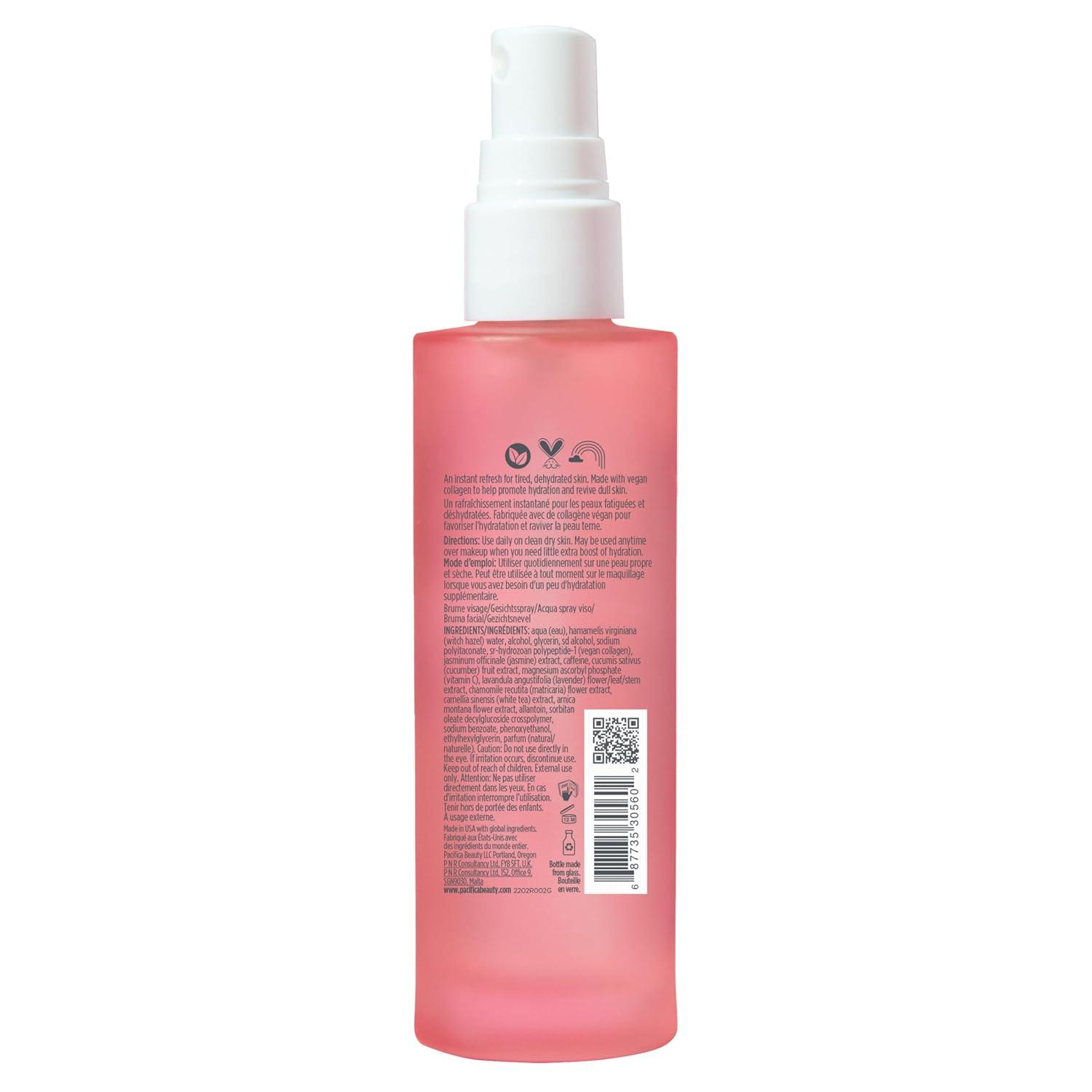 imagePacifica Beauty Vegan Collagen Hydrating Setting Mist Hydrating Illuminating Face Primer for Dewy Skin wVegan Collagen ampamp Squalane for Radiant Glow SoftFocus Pore Blurring Makeup Base