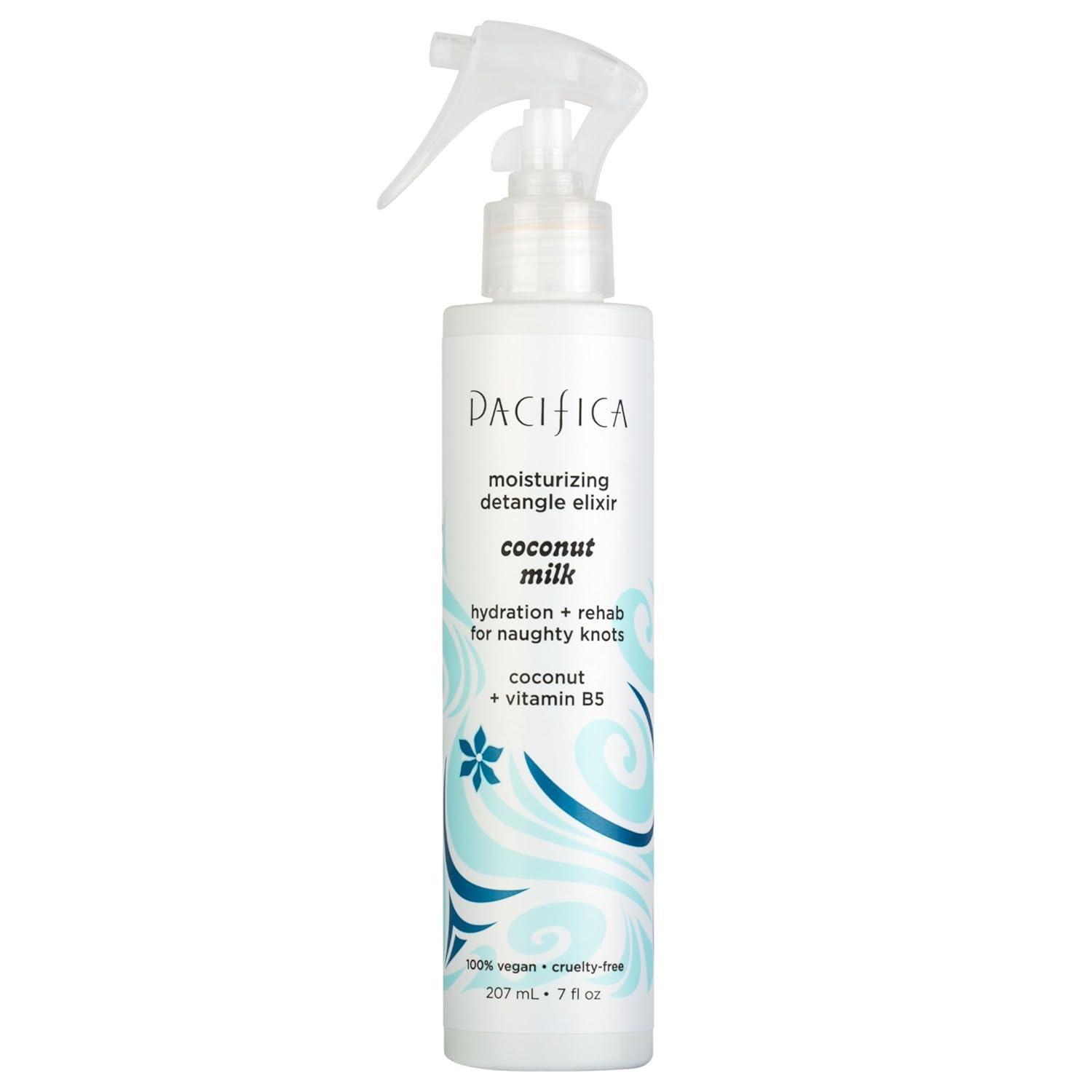 imagePacifica Coconut Milk Hair Detangler Spray LeaveIn Conditioning Elixir for TangleFree Hair Instantly Detangles Knots Adds Shine ampamp Moisture Prevents Breakage ampamp Frizz Vegan ampamp CrueltyFree