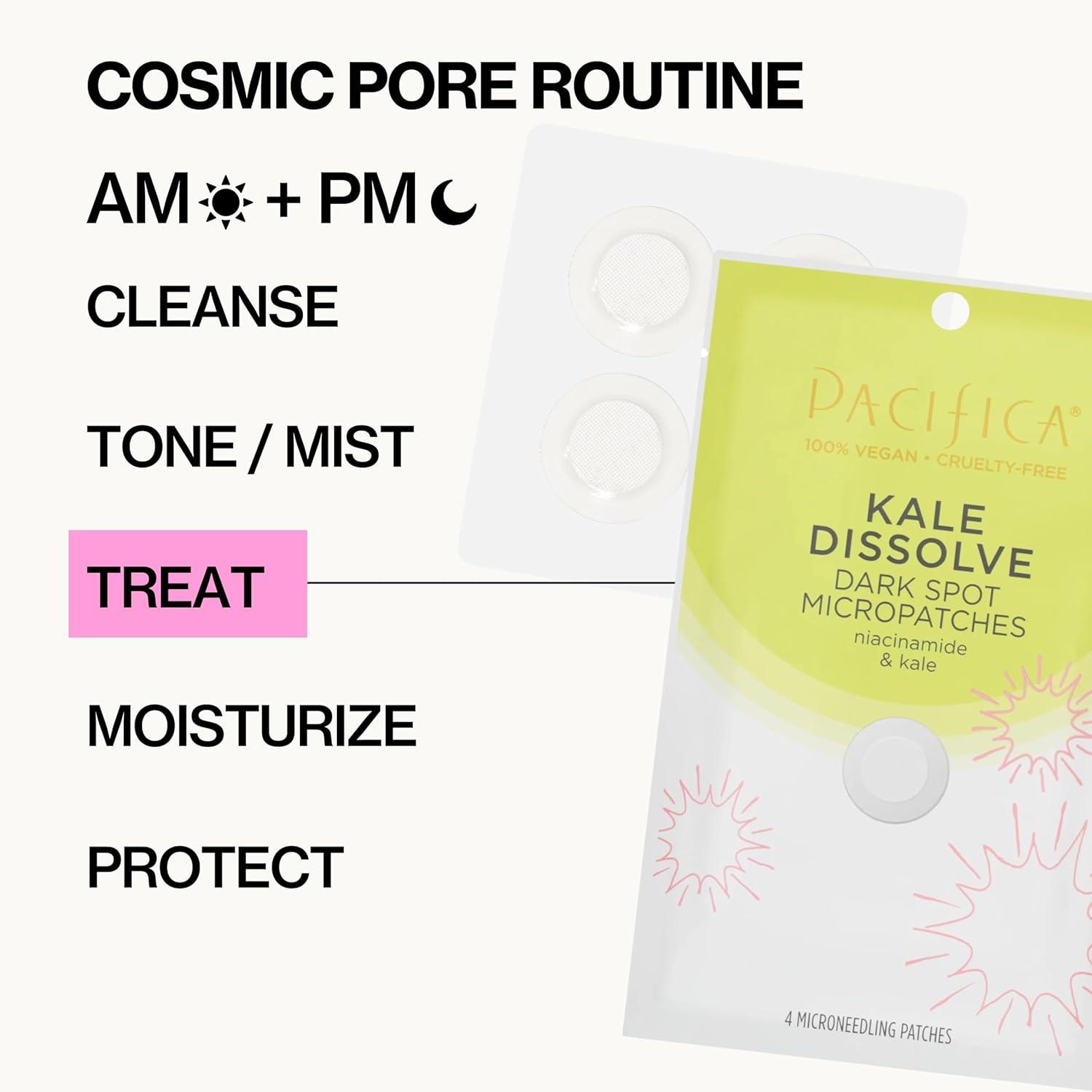 imagePacifica Dark Spot Dissolving Micropatches Microneedling Dots w Niacinamide 6PACK Tranexamic Acid ampamp Kale to Fade PostAcne Marks and Age Spots Brightening Patch Treatment Clean Vegan Skincare