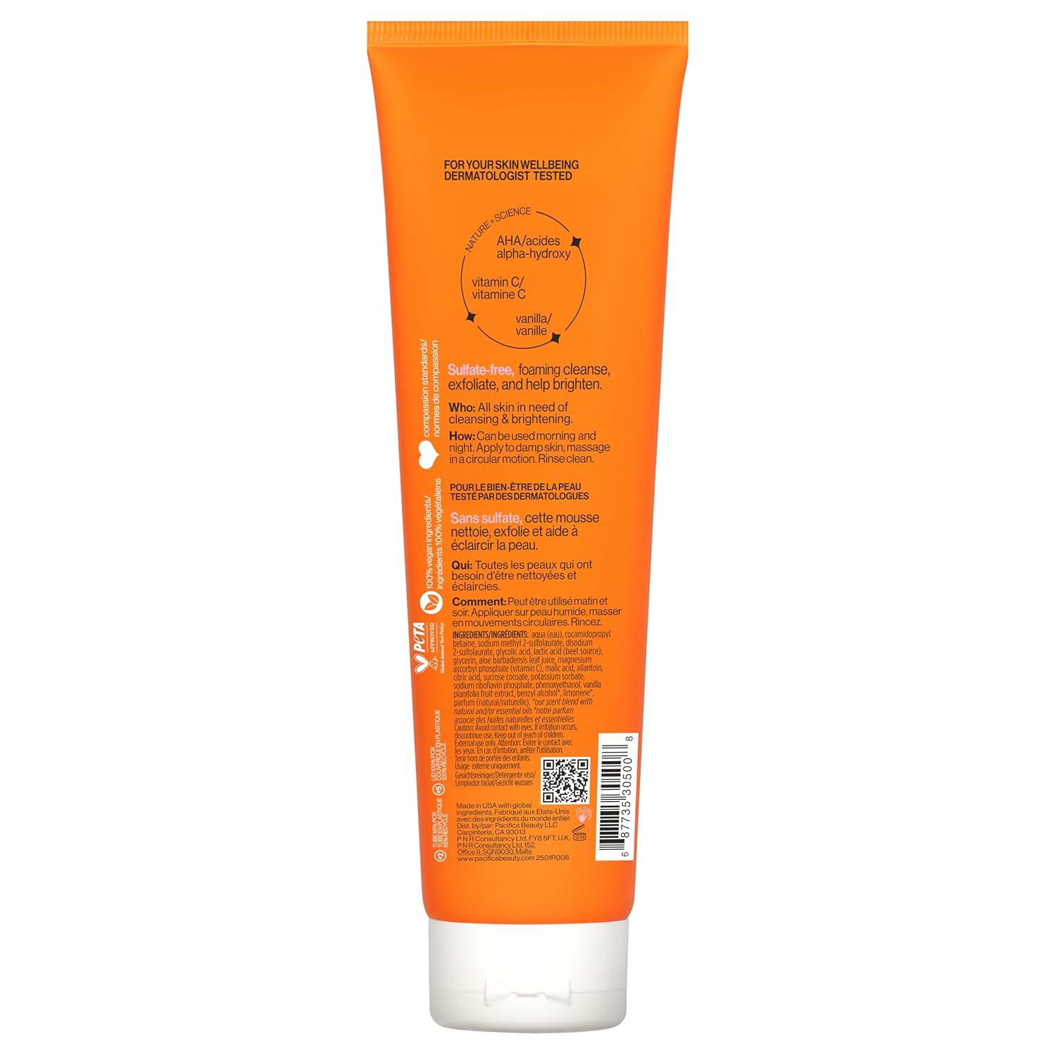 imagePacifica Face Wash Duo Glow Baby Vitamin C Brightening Cleanser Sea Foam Gentle Cleanser Daily Exfoliating Face Wash Set for All Skin Types SulfateFree Vegan