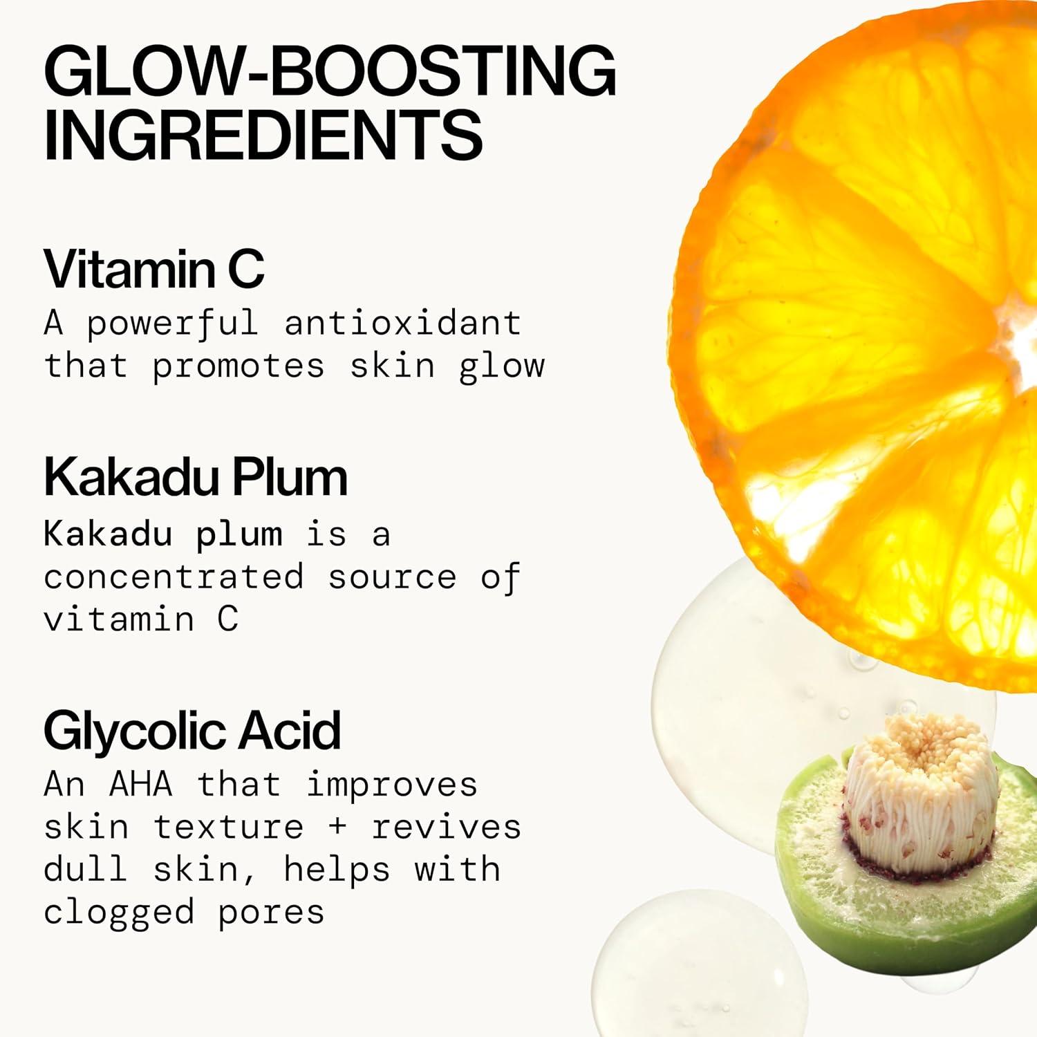 imagePacifica Glow Baby Booster Mini Face Serum Vitamin C ampamp Glycolic Acid For Brightening Dull Skin FragranceFree Vegan ampamp CrueltyFree 5 Fl Oz