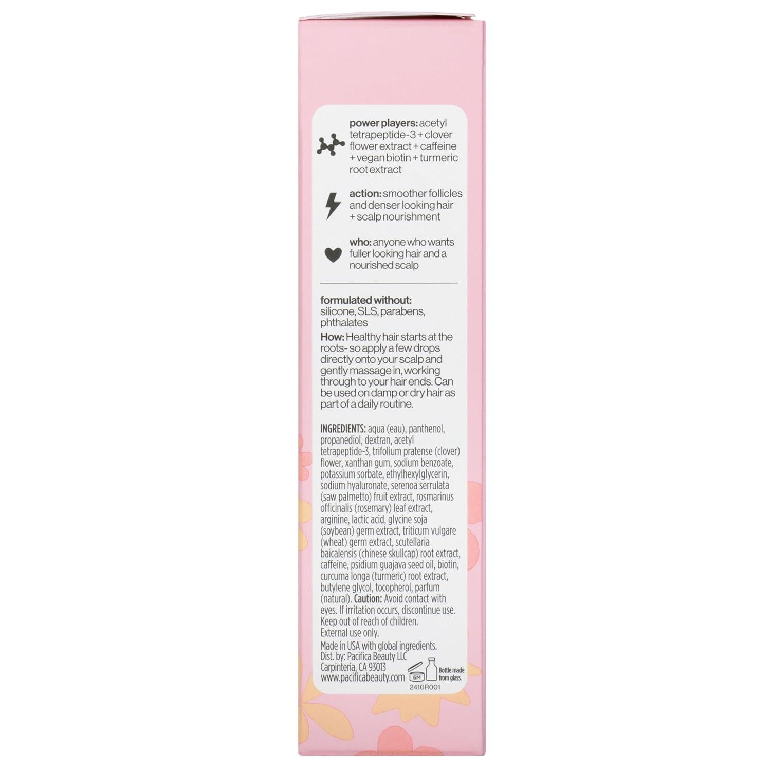 imagePacifica Invisible Calming Hair Serum Frizz Control ampamp Hair Thickening Treatment Turmeric ampamp Guava LeaveIn Scalp Serum with Peptides Biotin ampamp Caffeine 1 fl oz Vegan ampamp CrueltyFree