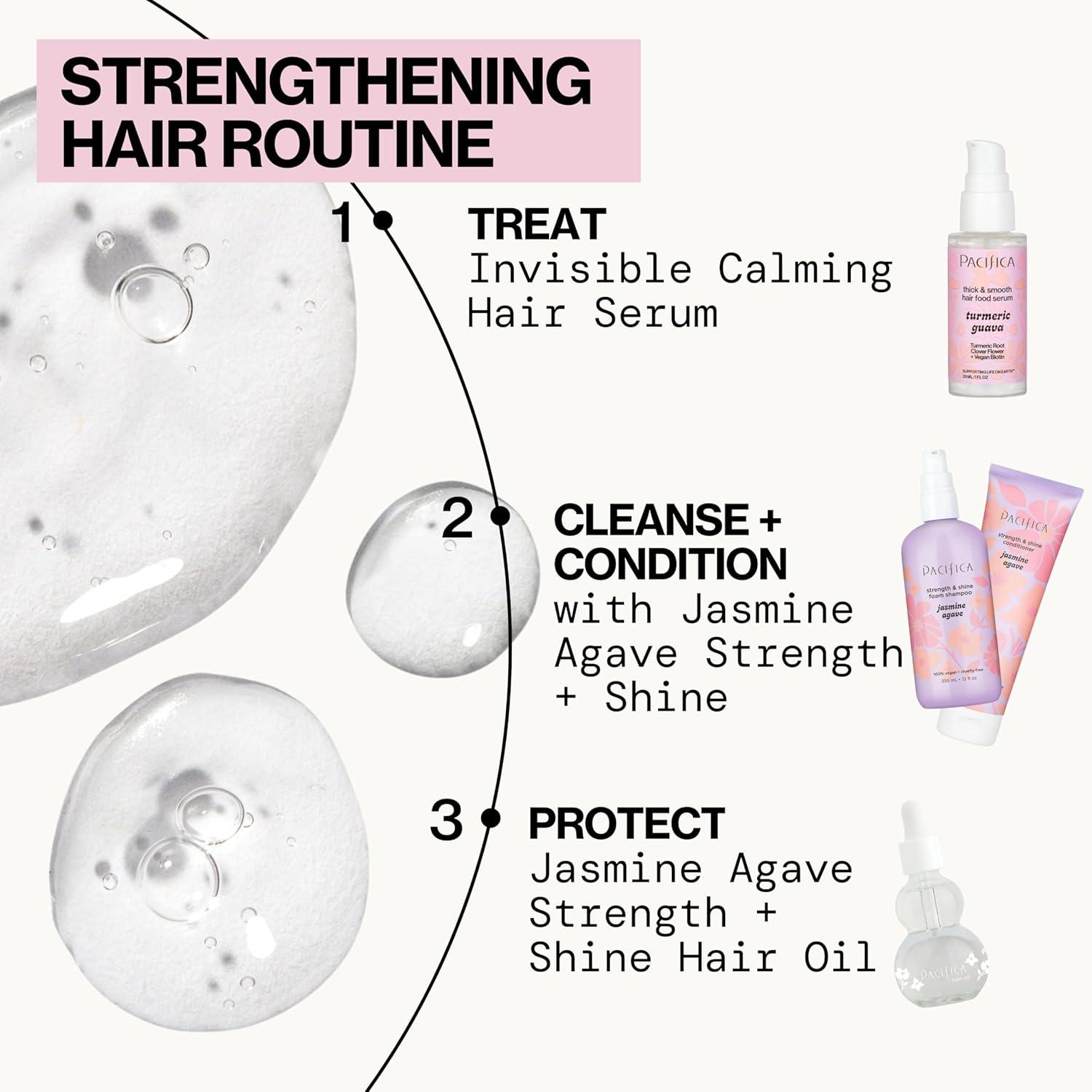 imagePacifica Invisible Calming Hair Serum Frizz Control ampamp Hair Thickening Treatment Turmeric ampamp Guava LeaveIn Scalp Serum with Peptides Biotin ampamp Caffeine 1 fl oz Vegan ampamp CrueltyFree