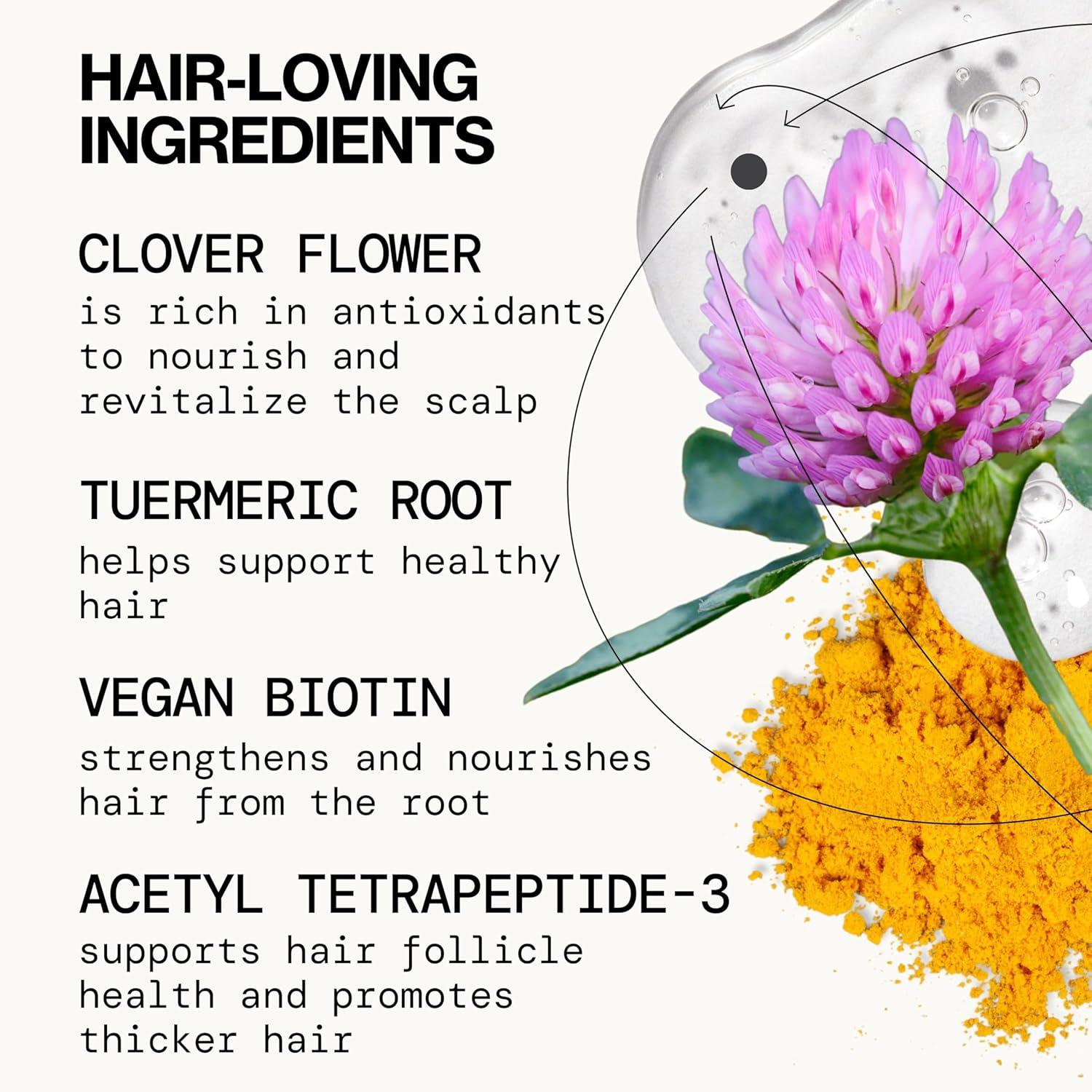 imagePacifica Invisible Calming Hair Serum Frizz Control ampamp Hair Thickening Treatment Turmeric ampamp Guava LeaveIn Scalp Serum with Peptides Biotin ampamp Caffeine 1 fl oz Vegan ampamp CrueltyFree