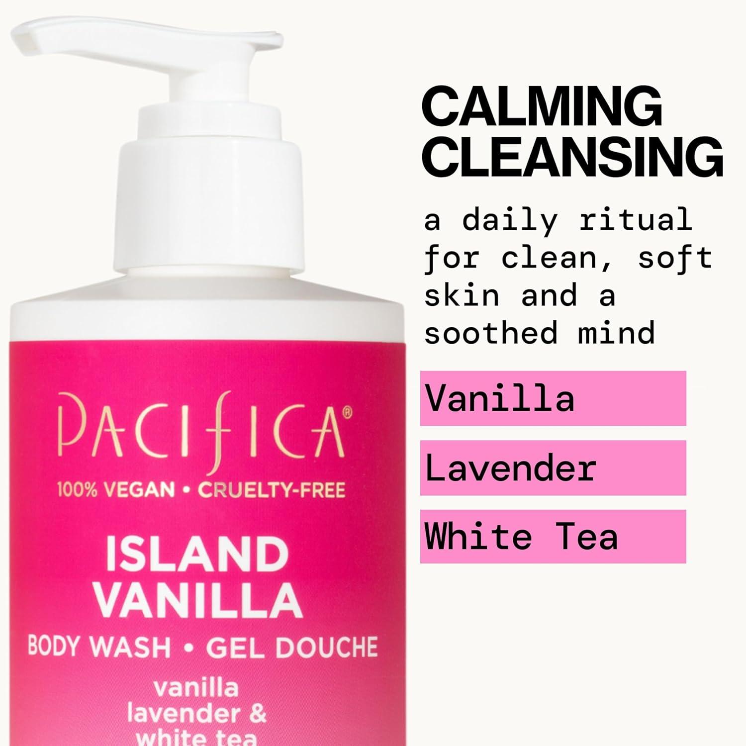 imagePacifica Island Vanilla Body Care Set Body Wash ampamp Body Lotion Duo for Dry Skin Nourishing Vanilla Bath Set Moisturizing SulfateFree Cleanser and Hydrating Lotion Vegan ampamp CrueltyFree
