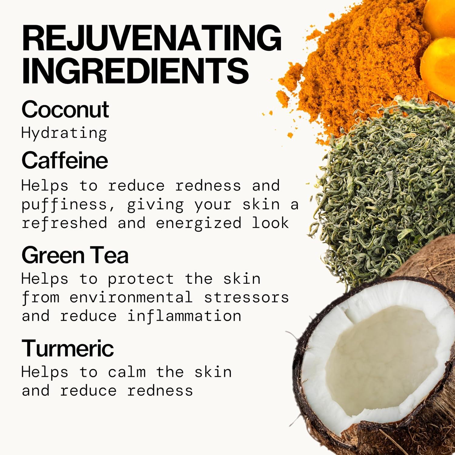 imagePacifica Sheet Mask Stress Rehab Coconut ampamp Caffeine Facial Mask 6PACK DeStress Sheet Mask for Redness ampamp Puffiness Relief Infused wGreen Tea Turmeric ampamp Hyaluronic Acid CrueltyFree Skincare
