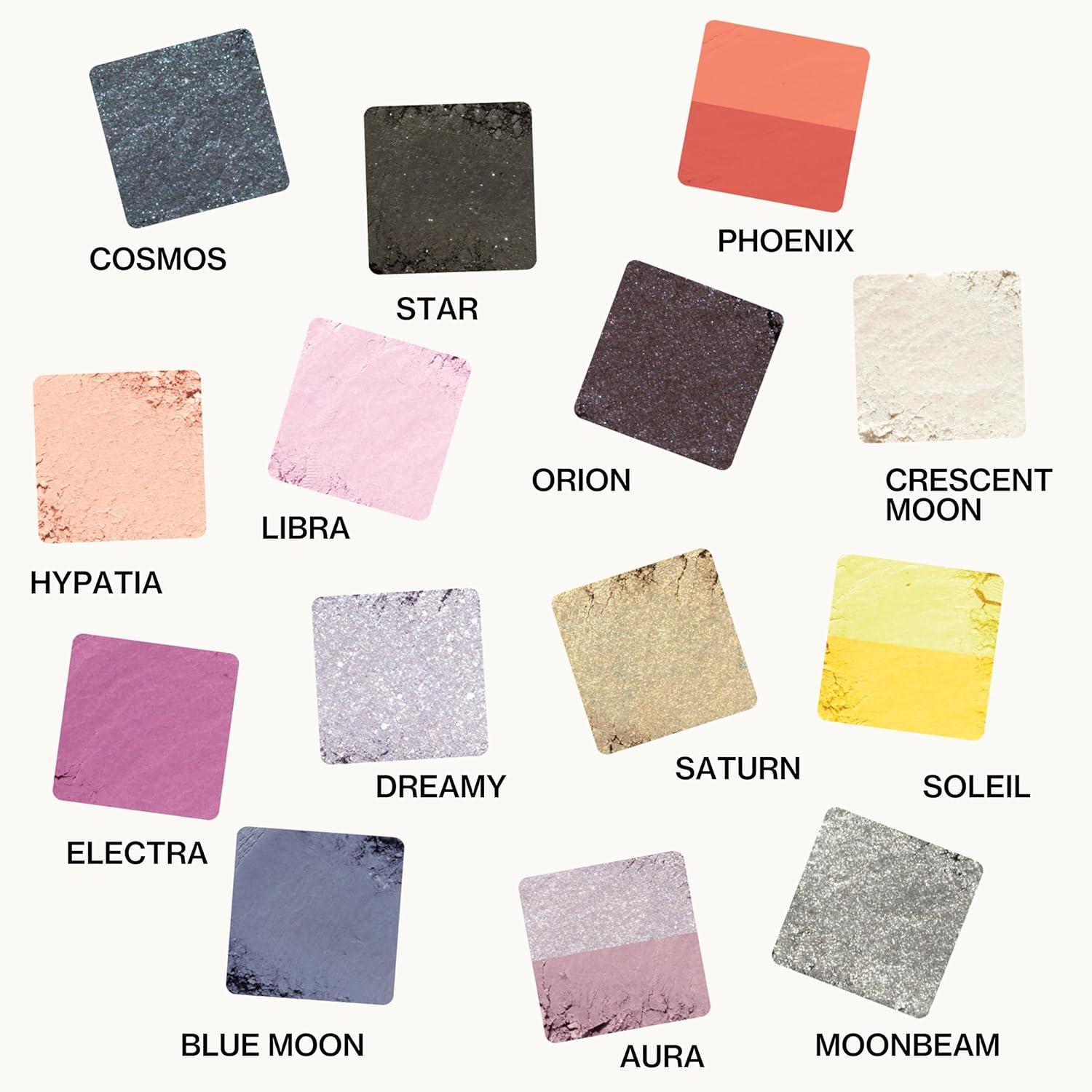 imagePacifica Stellar Gaze Eye Shadow Palette 28 Shades Mineral Eye Shadow Face Makeup Blendable Pigmented Dreamy Pastels Neutrals Matte Shimmer ampamp Glitter Finishes wVitamin E TalcFree Vegan Clean