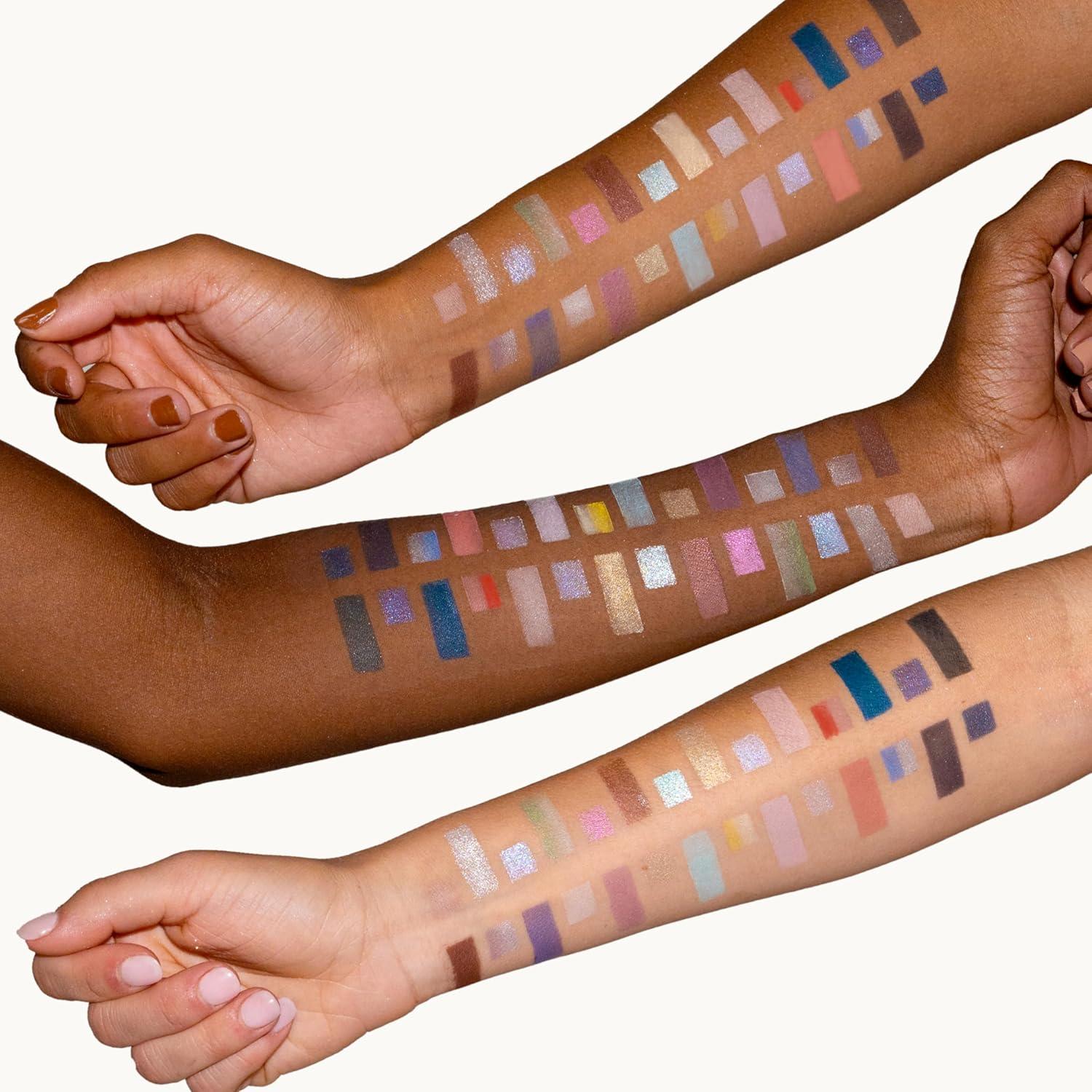 imagePacifica Stellar Gaze Eye Shadow Palette 28 Shades Mineral Eye Shadow Face Makeup Blendable Pigmented Dreamy Pastels Neutrals Matte Shimmer ampamp Glitter Finishes wVitamin E TalcFree Vegan Clean