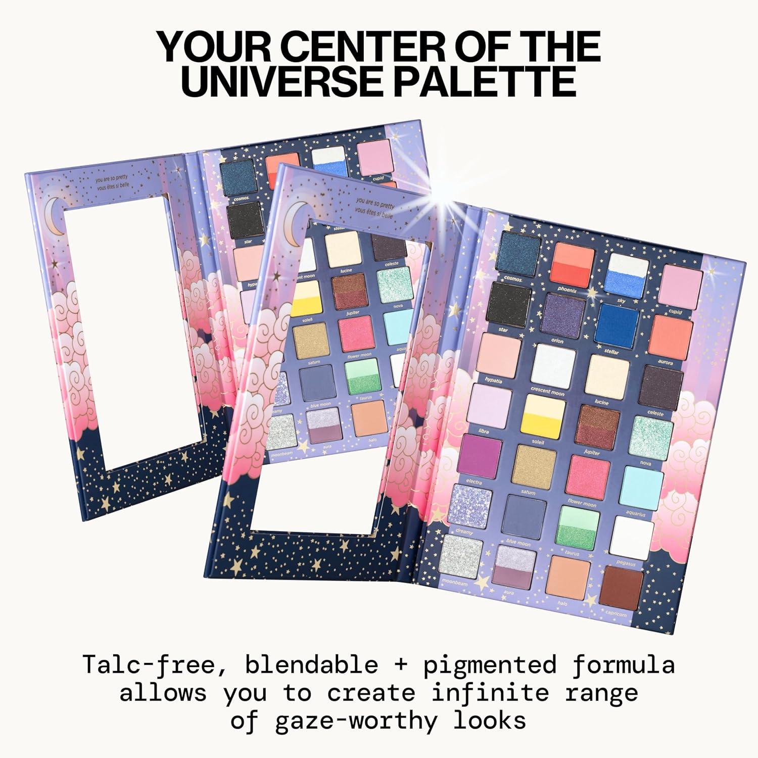 imagePacifica Stellar Gaze Eye Shadow Palette 28 Shades Mineral Eye Shadow Face Makeup Blendable Pigmented Dreamy Pastels Neutrals Matte Shimmer ampamp Glitter Finishes wVitamin E TalcFree Vegan Clean