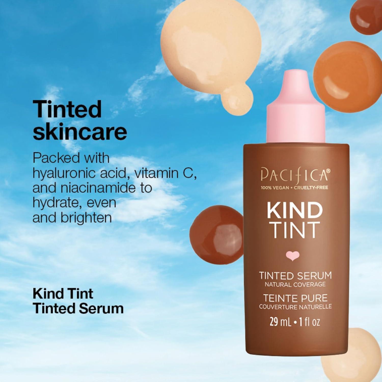 imagePacifica Tinted Moisturizer Kind Tint Serum Lightweight Hydrating Foundation with Vegan Collagen ampamp Hyaluronic Acid for Dewy Glow Buildable Coverage Vegan 1 fl oz Shade 22Kind Tint Tinted Serum 24