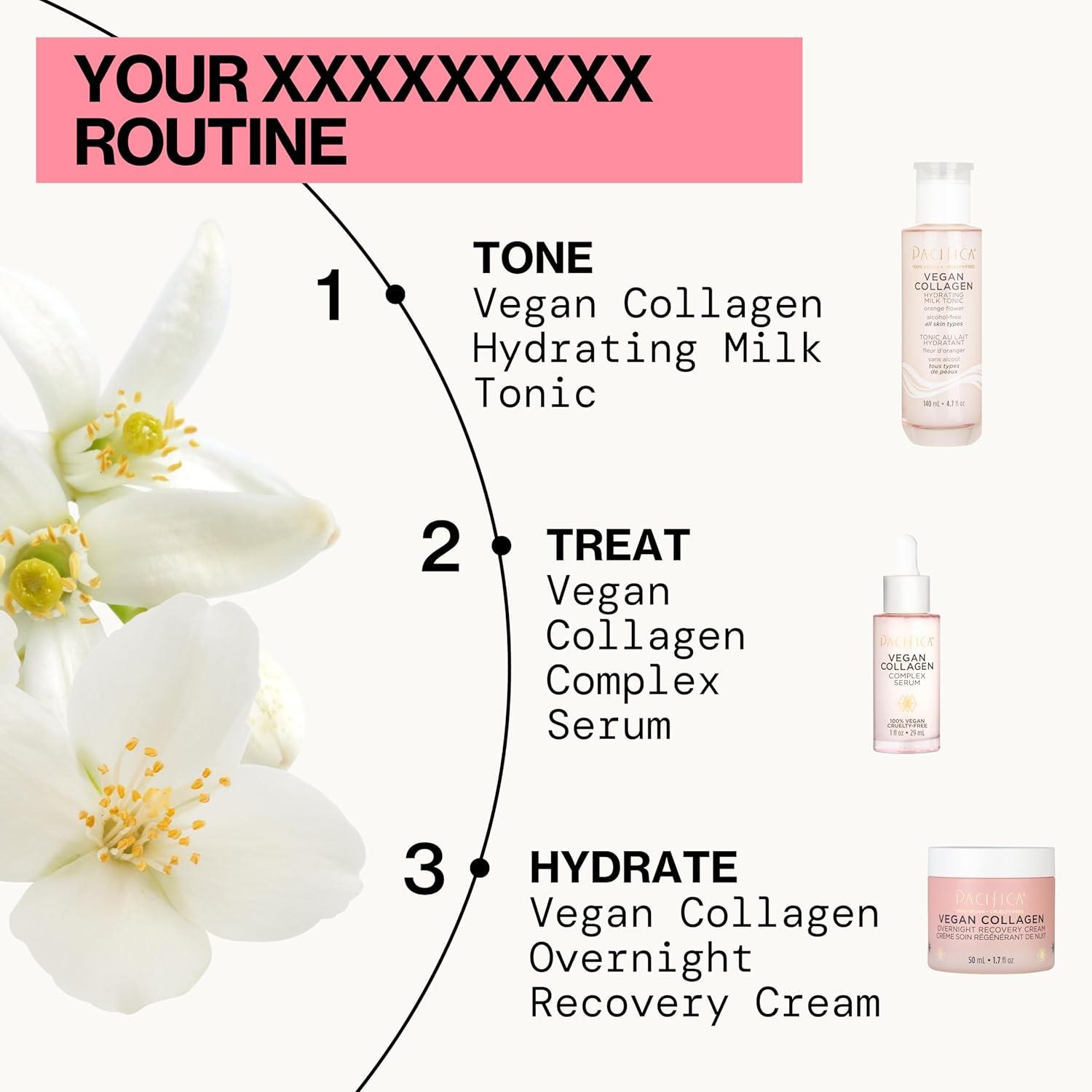 imagePacifica Vegan Collagen Hydrating Milk Tonic AlcoholFree Milky Toner ampamp Essence Moisturizing Vegan Collagen Face Tonic wHyaluronic Acid Chamomile Jasmine All Skin Types Vegan Dermatologist Tested