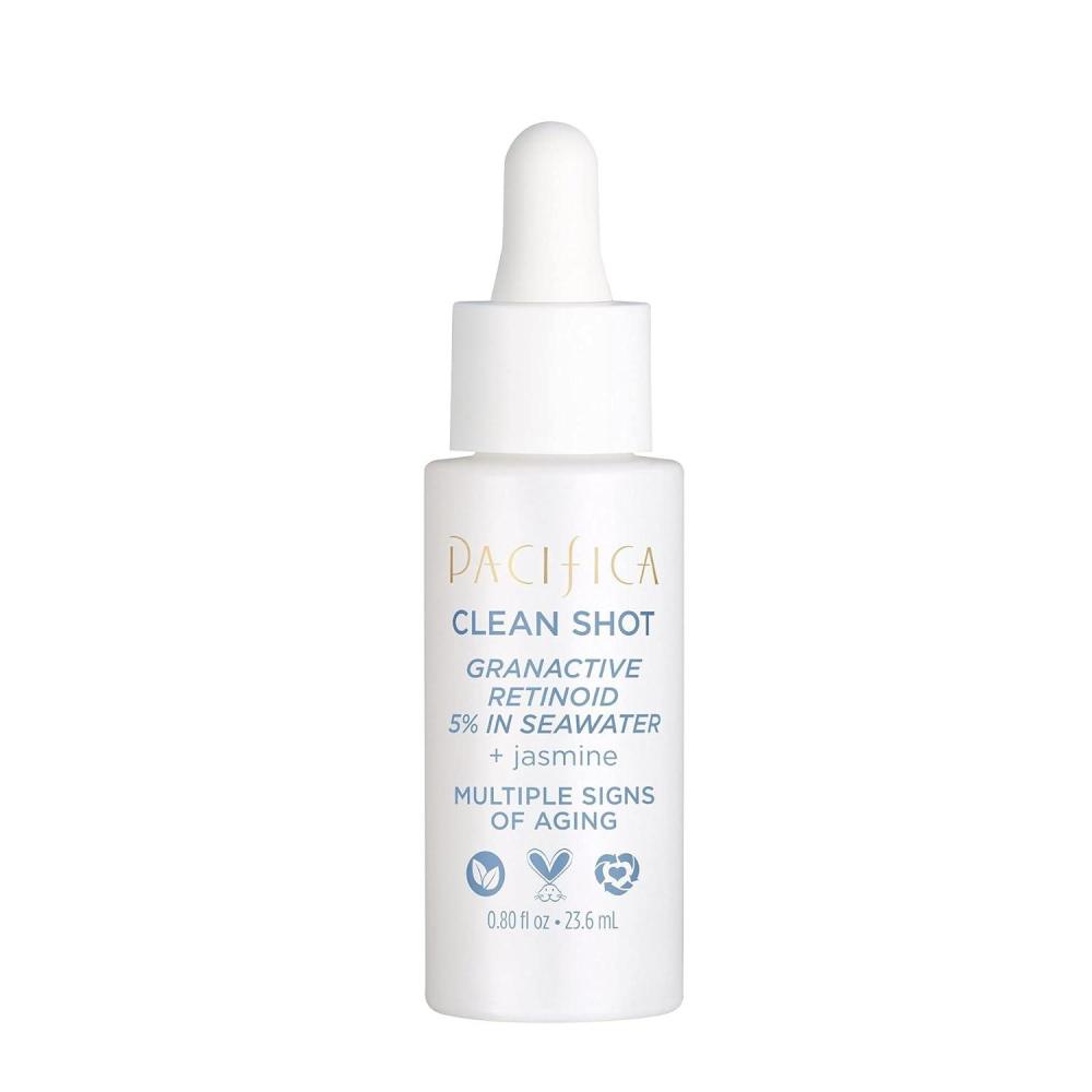 imageFace Serum by Pacifica Clean Shot Granactive Retinoid 5 Solution AntiAging Facial Serum with Advanced Retinoid Complex for Fine Lines ampamp Smoother Texture Vegan ampamp CrueltyFree 08 Oz08 Fl Oz Pack of 1