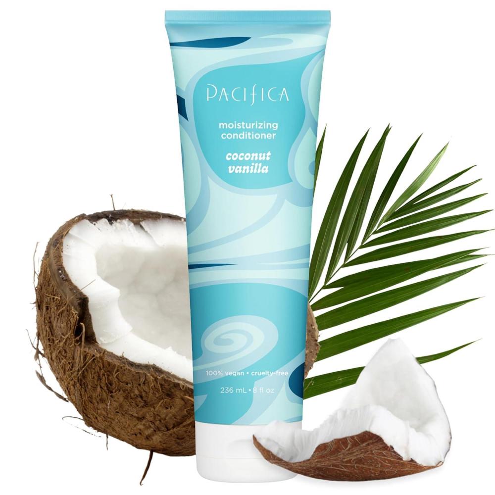 imagePacifica Banana Cream Beachy Texture Conditioner Texturizing Hair Treatment for Natural Beachy Waves Hydrates ampamp Adds Tousled Body for All Hair Types Clean Beauty Vegan ampamp CrueltyFree 8 Fl OzCoconut Vanilla Moisturizing Conditioner