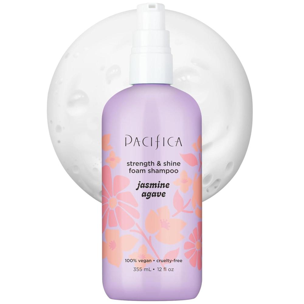 imagePacifica Banana Cream Beachy Texture Foam Shampoo Texturizing Foaming Shampoo for Beachy Waves Adds Volume ampamp Tousled Look SulfateFree Deep Clean Beauty Vegan ampamp CrueltyFree Dermatologist TestedJasmine Agave