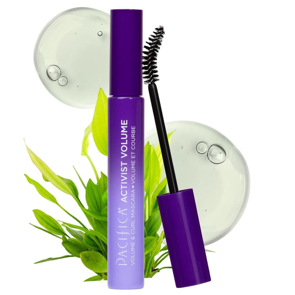 imagePacifica Beauty Activist Volume ampamp Curl Black Mascara Vegan Collagen Lash Serum ampamp Clear Mascara Primer Lengthening Volumizing Clean Makeup Glass Value Pack Silicone Free Vegan ampamp Cruelty FreeCurling Mascara