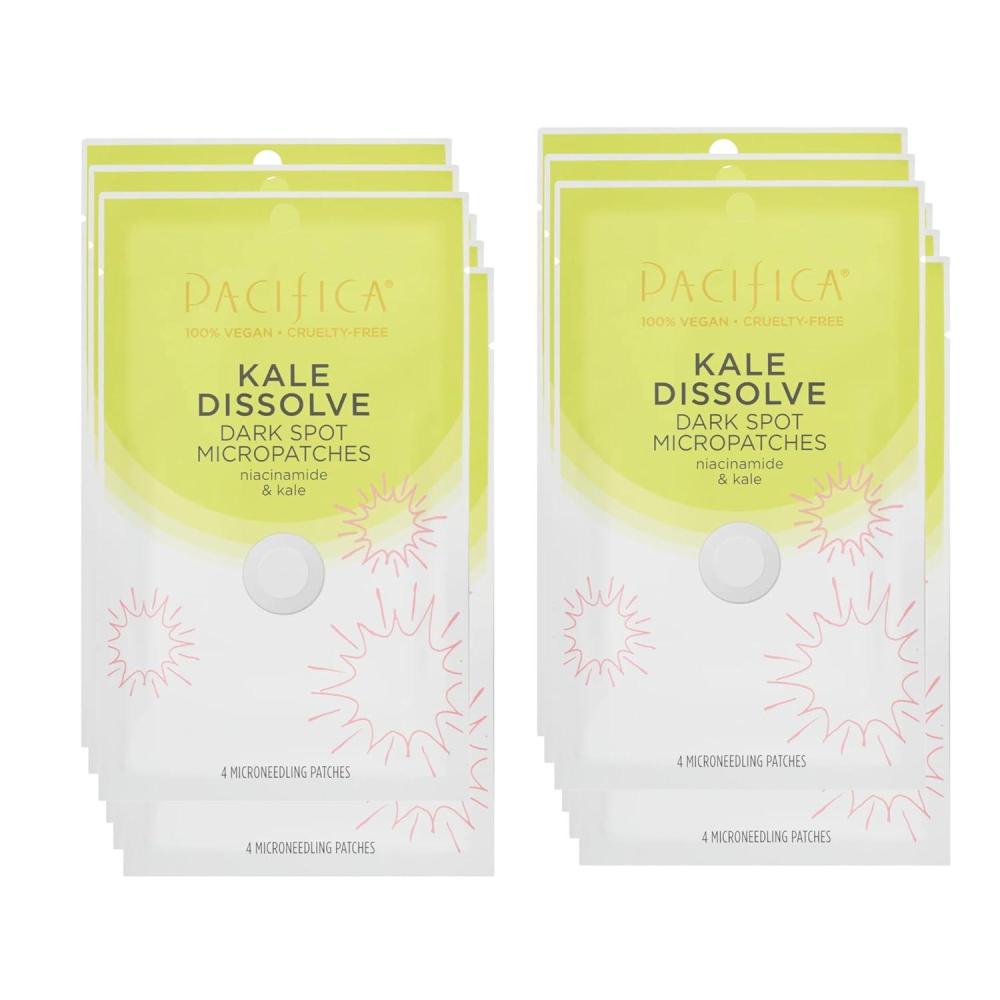 imagePacifica Dark Spot Dissolving Micropatches Microneedling Dots w Niacinamide 12PACK Tranexamic Acid ampamp Kale to Fade PostAcne Marks and Age Spots Brightening Patch Treatment Clean Vegan Skincare