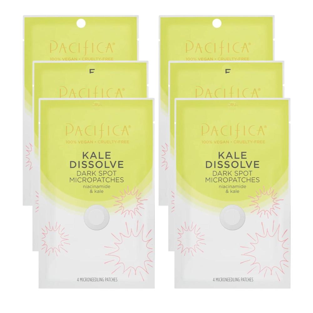imagePacifica Dark Spot Dissolving Micropatches Microneedling Dots w Niacinamide 6PACK Tranexamic Acid ampamp Kale to Fade PostAcne Marks and Age Spots Brightening Patch Treatment Clean Vegan Skincare