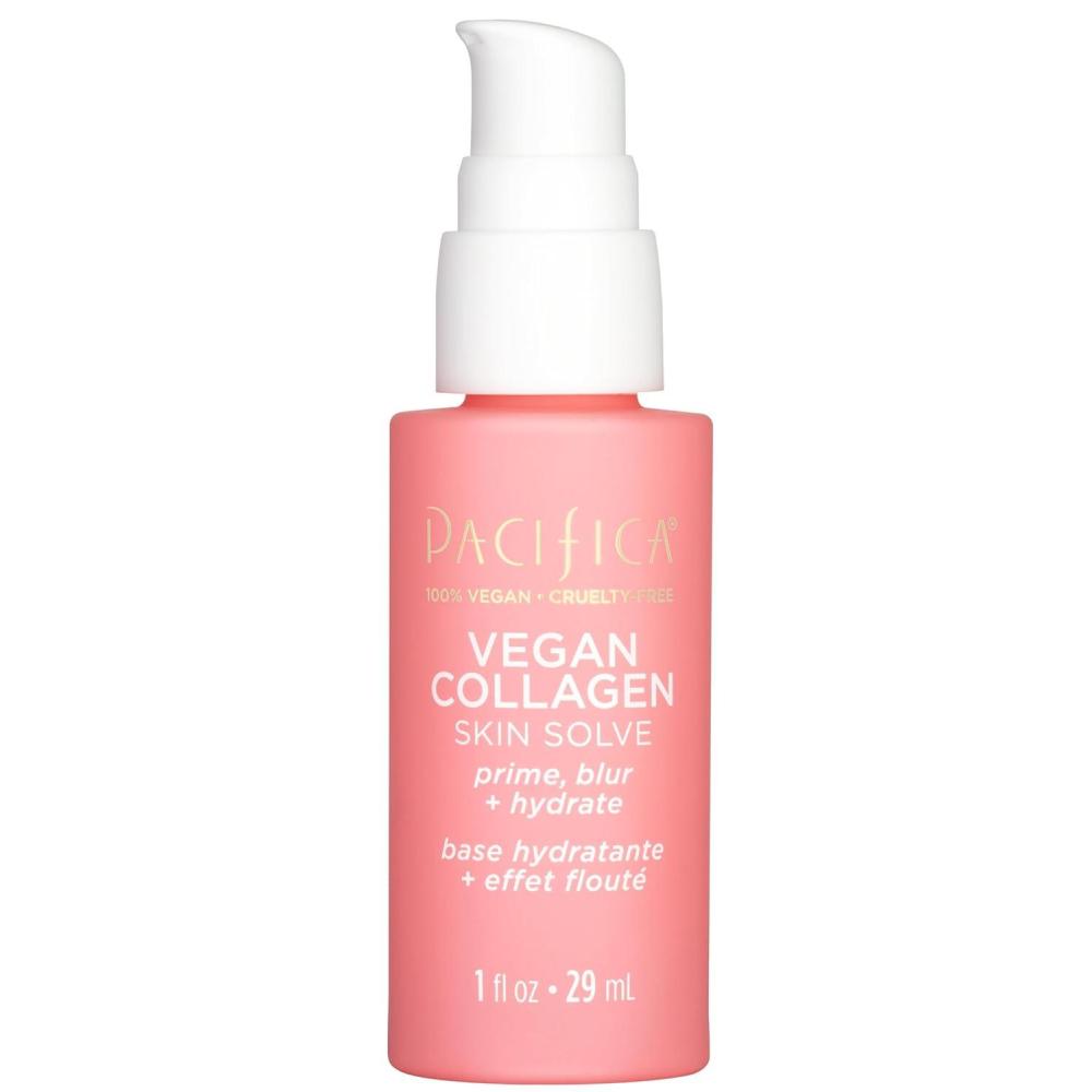 imagePacifica Dreamlit Illuminating Foaming Primer with Vitamin C ampamp Hyaluronic Acid  Hydrating Brightening Face Makeup Base for Glowing LongLasting Foundation Wear  1 fl oz Clean Beauty Vegan FormulaVegan Collagen Skin Solve Primer
