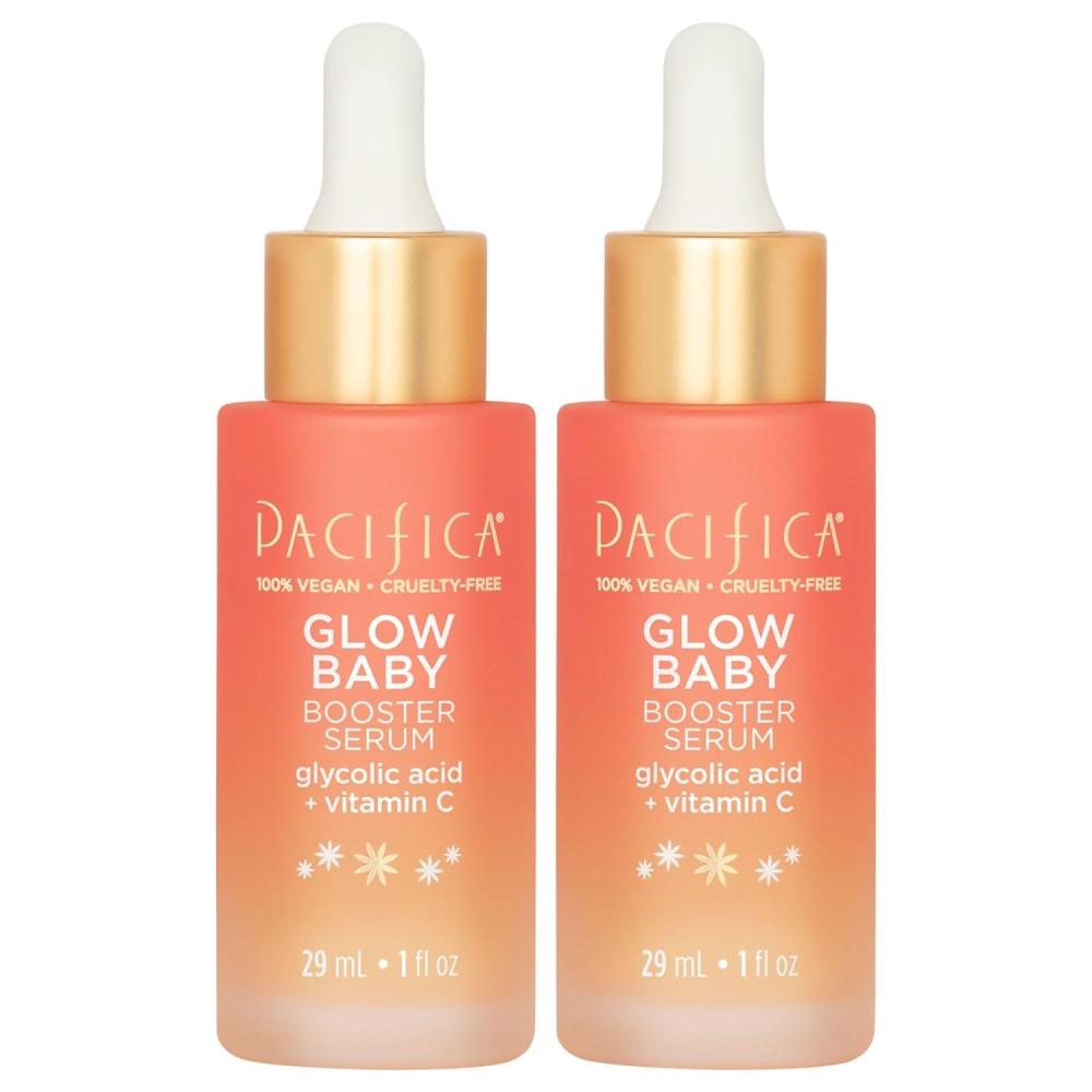 imagePacifica Face Oil Serum  Flower Fix BiPhase Hydrating Skin Barrier  wHyaluronic Acid ampamp Natural Botanical Ingredients  for Dry Sensitive Skin Vegan ampamp CrueltyFree Dermatologist Approved2Pack Vitamin C Serum