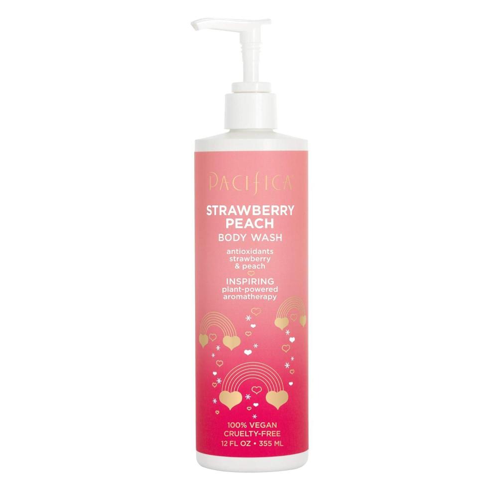 imagePacifica Island Vanilla Body Wash Aloe  Hyaluronic Acid Daily Cleansing Bath ampamp Shower Gel Essential Oils Clean Vegan  Cruelty ampamp Paraben Free Clean Beauty Vegan Dermatologist Tested 12 Fl OzStrawberry Peach