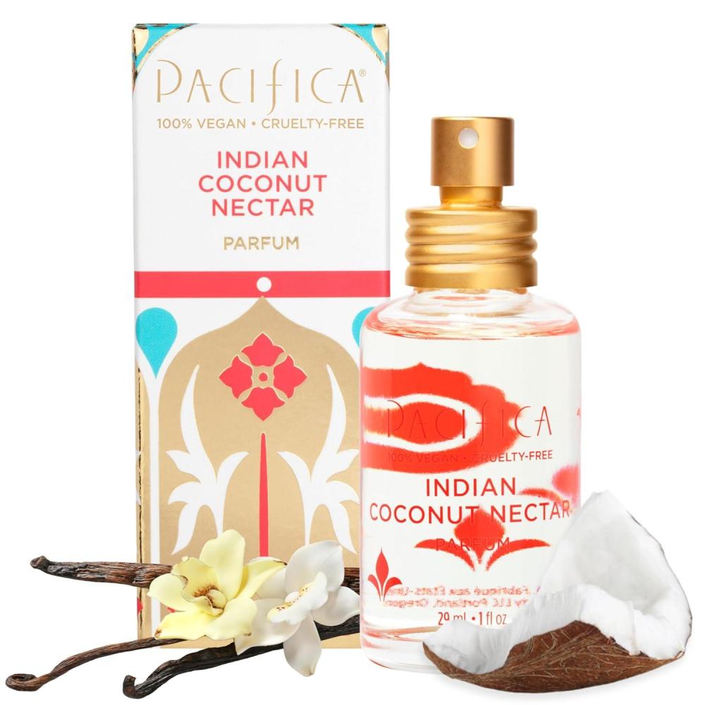 imagePacifica Tahitian Gardenia Perfume Spray 1oz Tropical Floral Fragrance with Gardenia Bloom Jasmine ampamp Sweet Orange Warm Vanilla Coconut Notes Vegan ampamp CrueltyFree Clean Perfume for WomenVanilla