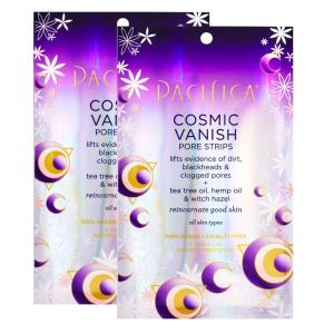 Pacifica – Blackhead Remover Pore Strips – 6-PACK Cosmic Vanish – for Nose, Chin & Forehead – Deep Cleansing Nose Strips w/Instant Pore Unclogging – Oil-Free Vegan Dermatologist Tested(6 Count (Pack of 2))
