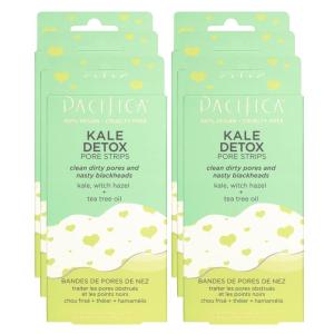 Pacifica – Blackhead Remover Strips Nose Strips – 12-PACK Kale Detox Skin Care – Deep Pore Cleansing w/Instant Pore Unclogging – Oil-Free Non-Comedogenic Vegan Clean Beauty Dermatologist Tested(6 Count (Pack of 6))