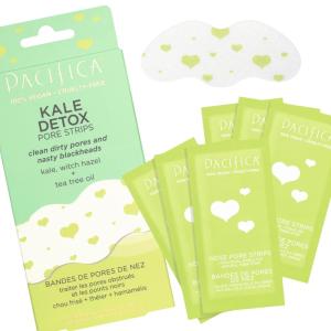 Pacifica – Blackhead Remover Strips Nose Strips – 12-PACK Kale Detox Skin Care – Deep Pore Cleansing w/Instant Pore Unclogging – Oil-Free Non-Comedogenic Vegan Clean Beauty Dermatologist Tested(6 Count (Pack of 1))
