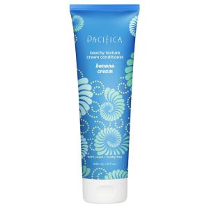 Pacifica Banana Cream Beachy Texture Conditioner – Texturizing Hair Treatment for Natural Beachy Waves, Hydrates & Adds Tousled Body, for All Hair Types Clean Beauty Vegan & Cruelty-Free, 8 Fl Oz(Beach Banana Cream)