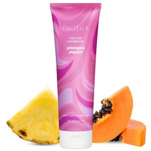 Pacifica Banana Cream Beachy Texture Conditioner – Texturizing Hair Treatment for Natural Beachy Waves, Hydrates & Adds Tousled Body, for All Hair Types Clean Beauty Vegan & Cruelty-Free, 8 Fl Oz(Curls Pineapple Papaya)