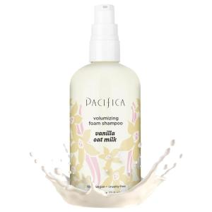 Pacifica Banana Cream Beachy Texture Foam Shampoo – Texturizing Foaming Shampoo for Beachy Waves, Adds Volume & Tousled Look, Sulfate-Free Deep Clean Beauty Vegan & Cruelty-Free Dermatologist Tested(Vanilla Oat Milk)