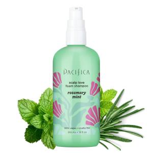 Pacifica Banana Cream Beachy Texture Foam Shampoo – Texturizing Foaming Shampoo for Beachy Waves, Adds Volume & Tousled Look, Sulfate-Free Deep Clean Beauty Vegan & Cruelty-Free Dermatologist Tested(Rosemary Mint Scalp Love)
