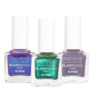 Pacifica Beauty | Iridescent Plant Magic Nail Polish Set | Long Lasting | Vibrant Colors | 16-Free Non-Toxic Formula | with Brush | Vegan and Cruelty Free