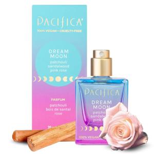 Pacifica Beauty Mood Moons Spray Set, Travel Fragrance Collection with Dream, Flower, Neon, Blue & Silver Moon, Clean Scent Minis, Vegan, 0.05 fl oz Each (5-Pack)(Dream Moon: Pink Rose  Sandalwood  Patchouli)