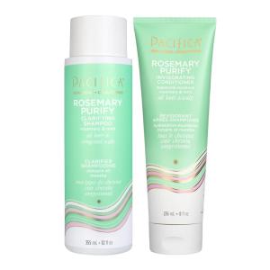 Pacifica Beauty Salty Waves Texturizing Shampoo + Texturizing Conditioner | For All Hair Types | Perfect and Effortless Beach Hair | 100% Vegan & Cruelty Free | Sulfate + Paraben Free(Mint)