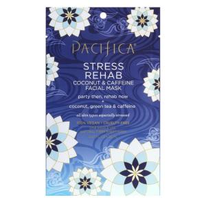 Pacifica Beauty Skin Rehab Coconut and Caffeine Facial Mask, Skincare, Green Tea, Puffiness, Face Mask, Sheet Mask, Face Care, All Skin Types, Vegan (6 Sheets)(1 Count (Pack of 1))