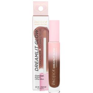 Pacifica Concealer – DreamLit Glow Full Coverage Concealer with Squalane for Dark Circles & Dark Spot Correction, Lightweight & Long-Lasting, Vegan & Cruelty-Free, Shade 05 (Rich Mocha)(Shade 3 Darkest)