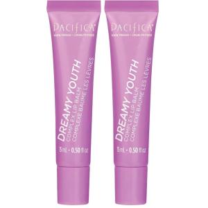 Pacifica Dreamy Youth Complex Lip Balm – Anti-Aging Vegan Collagen & Squalane Lip Treatment, Deep Hydration for Dry Lips, Clean Vegan, 0.5 oz(0.5 Ounce (Pack of 2))