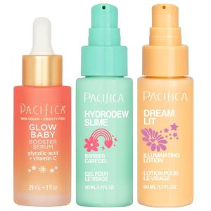 Pacifica Face Oil Serum – Flower Fix Bi-Phase Hydrating Skin Barrier – w/Hyaluronic Acid & Natural Botanical Ingredients – for Dry Sensitive Skin Vegan & Cruelty-Free Dermatologist Approved(Serum Trio)