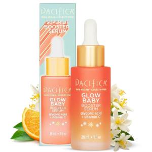 Pacifica Face Oil Serum – Flower Fix Bi-Phase Hydrating Skin Barrier – w/Hyaluronic Acid & Natural Botanical Ingredients – for Dry Sensitive Skin Vegan & Cruelty-Free Dermatologist Approved(Glow Baby)