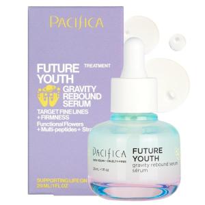 Pacifica Face Oil Serum – Flower Fix Bi-Phase Hydrating Skin Barrier – w/Hyaluronic Acid & Natural Botanical Ingredients – for Dry Sensitive Skin Vegan & Cruelty-Free Dermatologist Approved(Future Youth Gravity Rebound)