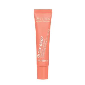 Pacifica Glow Baby Lip Balm – Vitamin C Infused Hydrating Balm with Coral Shimmer, Moisturizes & Revives Dry Chapped Lips, Plant Squalane & Oils, Non-Sticky Glassy Shine, Vegan