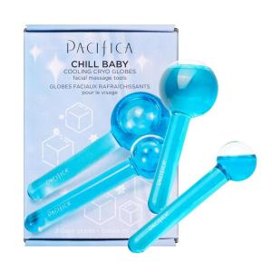 Pacifica Ice Roller Cryo Globes – Cooling Glass Facial Massager for Face, Eyes & Neck – Cold Therapy Beauty Tool for Puffy Eyes, Dark Circles, Redness, Wrinkles – Skin Care Gift for Women & Men(Glass Cyro Globes)
