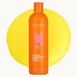 Pacifica Island Vanilla Body Wash Aloe + Hyaluronic Acid, Daily Cleansing, Bath & Shower Gel, Essential Oils, Clean, Vegan + Cruelty & Paraben Free, Clean Beauty Vegan Dermatologist Tested, 12 Fl Oz(Orange Tourmaline)