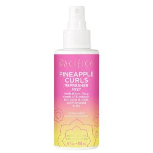 Pacifica Pineapple Curls Refresher Mist – Curl Refresher Spray, with Hyaluronic Acid, Vitamin B5 and Plant Oils, Vegan and Dermatologist Tested Curly Hair Products and Wavy Hair Products – 4 Fl Oz