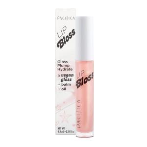 Pacifica Plumping Lip Gloss – Lip Bloss Tinted Lip Balm Treatment – Berry Flavored – Moisturizing, High-Shine, Long-Lasting Shine, Vegan & Cruelty-Free, 0.14 Fl Oz, Light Pink(Berry Juice)