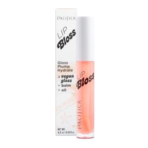 Pacifica Plumping Lip Gloss – Lip Bloss Tinted Lip Balm Treatment – Berry Flavored – Moisturizing, High-Shine, Long-Lasting Shine, Vegan & Cruelty-Free, 0.14 Fl Oz, Light Pink(Jasmine Kiss)