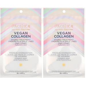 Pacifica Reusable Mask – Under Eye Mask Silicone Face Mask for Fine Lines & Dark Circles, Pair with Serum, Storage Tin Included, Vegan & Cruelty-Free, 2 Pieces(2 Count (Pack of 2))