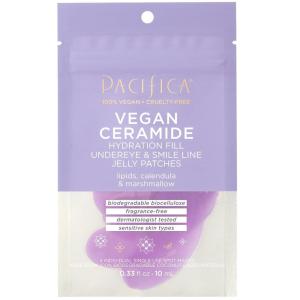 Pacifica Reusable Mask – Under Eye Mask Silicone Face Mask for Fine Lines & Dark Circles, Pair with Serum, Storage Tin Included, Vegan & Cruelty-Free, 2 Pieces(4 Count (Pack of 1))