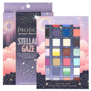 Pacifica Stellar Gaze Eye Shadow Palette – 28 Shades Mineral Eye Shadow Face Makeup Blendable Pigmented Dreamy Pastels, Neutrals, Matte Shimmer & Glitter Finishes w/Vitamin E Talc-Free Vegan Clean